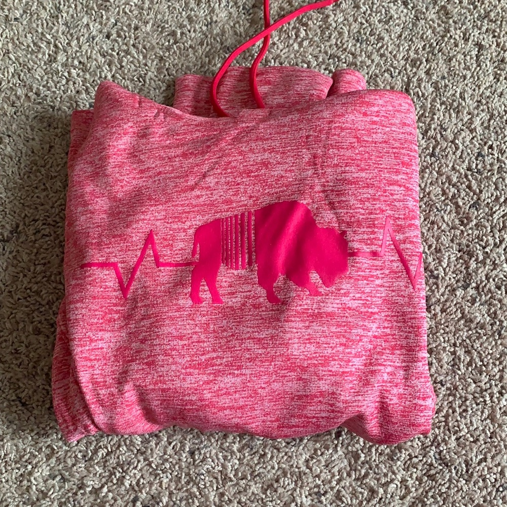 NWT BFLO pink hooded sweatshirt size M